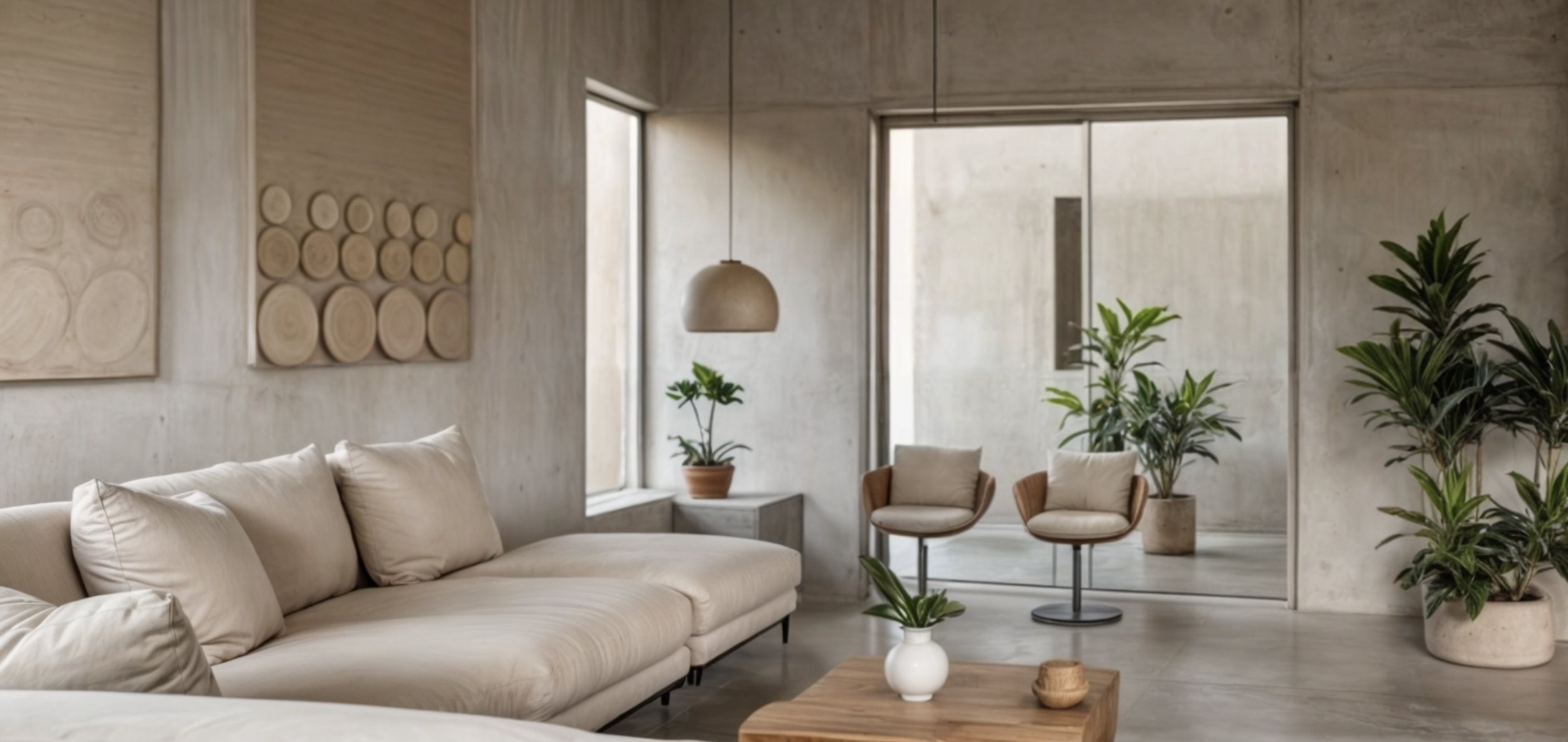 Sala con plantas del Modelo PH Suite