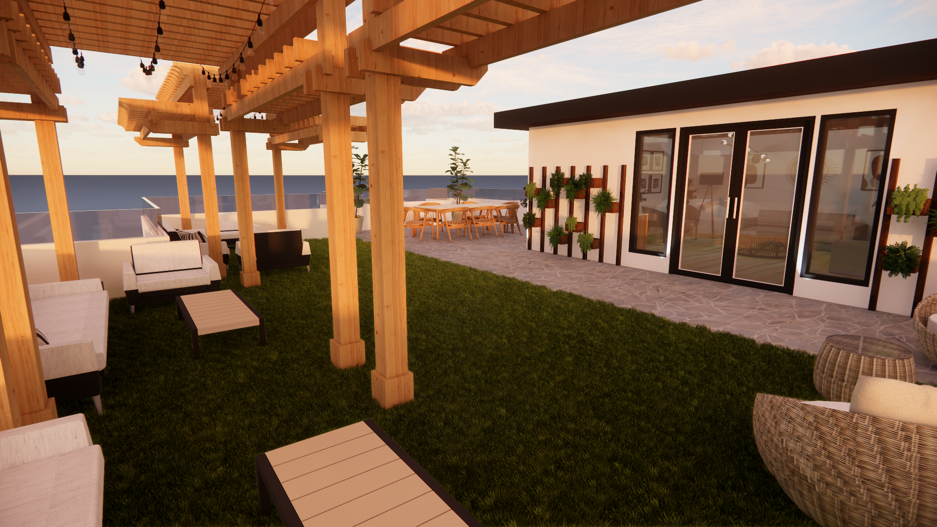 Terraza · Atardecer